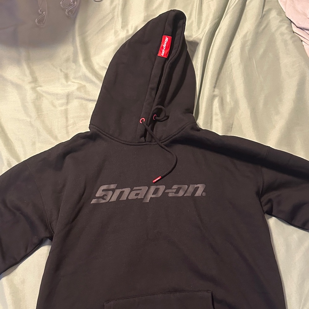 DIXXON Black Hoodie with Red Accents